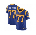 Youth Nike Los Angeles Rams #77 Andrew Whitworth Vapor Untouchable Limited Royal Blue Alternate NFL Jersey