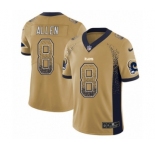 Youth Nike Los Angeles Rams #8 Brandon Allen Limited Gold Rush Drift Fashion NFL Jersey