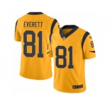 Youth Nike Los Angeles Rams #81 Gerald Everett Limited Gold Rush NFL Jersey
