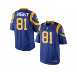 Youth Nike Los Angeles Rams #81 Gerald Everett Limited Royal Blue Alternate NFL Jersey