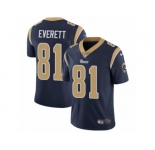 Youth Nike Los Angeles Rams #81 Gerald Everett Vapor Untouchable Limited Navy Blue Team Color NFL Jersey