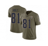 Youth Nike Los Angeles Rams #81 Torry Holt Limited Olive 2017 Salute to Service NFL Jersey