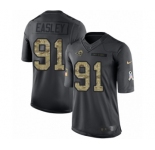 Youth Nike Los Angeles Rams #91 Dominique Easley Limited Black 2016 Salute to Service NFL Jersey