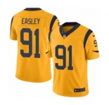 Youth Nike Los Angeles Rams #91 Dominique Easley Limited Gold Rush Vapor Untouchable NFL Jersey