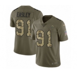 Youth Nike Los Angeles Rams #91 Dominique Easley Limited Olive-Camo 2017 Salute to Service NFL Jersey
