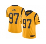 Youth Nike Los Angeles Rams #97 Eugene Sims Limited Gold Rush NFL Jersey