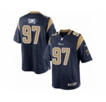 Youth Nike Los Angeles Rams #97 Eugene Sims Limited Navy Blue Team Color NFL Jersey