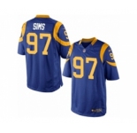 Youth Nike Los Angeles Rams #97 Eugene Sims Limited Royal Blue Alternate NFL Jersey