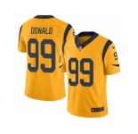 Youth Nike Los Angeles Rams #99 Aaron Donald Gold Stitched NFL Limited Rush Jersey