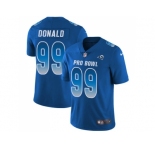 Youth Nike Los Angeles Rams #99 Aaron Donald Royal Stitched NFL Limited NFC 2018 Pro Bowl Jersey