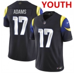 Youth los angeles rams #17 davante adams midnight blue 2025 f.u.s.e. “rivalries†vapor limited stitched football jersey