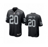 Las Vegas Raiders #20 Damon Arnette Black 2020 Inaugural Season Game Jersey