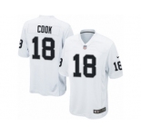 Men's Nike Oakland Raiders #18 Connor Cook Game White NFL Jersey