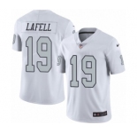 Men's Nike Oakland Raiders #19 Brandon LaFell Elite White Rush Vapor Untouchable NFL Jersey