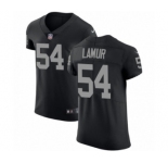 Men's Nike Oakland Raiders #54 Emmanuel Lamur Black Team Color Vapor Untouchable Elite Player NFL Jersey