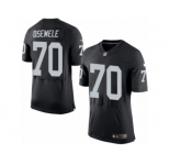 Men's Nike Oakland Raiders #70 Kelechi Osemele Elite Black Team Color NFL Jersey