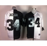 nike nfl jerseys oakland raiders #34 jackson white-black[Elite split]