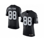 nike nfl jerseys oakland raiders #88 clive walford black[2015 new Elite]