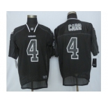 nike oakland raiders #4 derek carr black jersey[lights out elite]