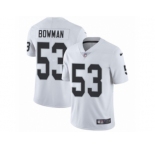 Men Nike Oakland Raiders #53 NaVorro Bowman White Vapor Untouchable Limited Player NFL Jersey