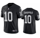Men's Las Vegas Raiders #10 Jimmy Garoppolo Black Vapor Untouchable Stitched Football Jersey