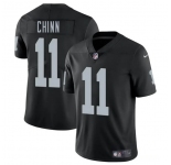 Men's Las Vegas Raiders #11 Jeremy Chinn Black 2025 Vapor Football Stitched Jersey