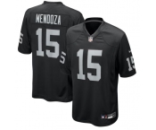 Men's Las Vegas Raiders #15 Fernando Mendoza Black 2026 Football Stitched Game Jersey