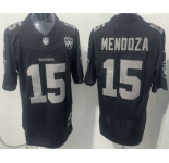 Men's Las Vegas Raiders #15 Fernando Mendoza Limited Black Fashion FUSE Vapor Jersey