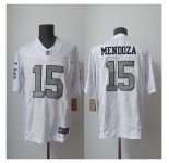 Men's Las Vegas Raiders #15 Fernando Mendoza White 2026 F.US.E. Draft Color Rush Vapor Untouchable Limited Football Stitched Jersey
