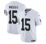 Men's Las Vegas Raiders #15 Gardner Minshew II White Vapor Football Stitched Jersey