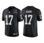 Men's Las Vegas Raiders #17 Davante Adams Black With 2020 Inaugural Season Patch Vapor Limited Stitched Jersey