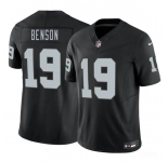 Men's Las Vegas Raiders #19 Malik Benson Black 2026 F.U.S.E. Vapor Untouchable Limited Football Stitched Jersey