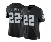 Men's Las Vegas Raiders #22 Eric Stokes Black 2025 F.U.S.E. Vapor Football Stitched Jersey