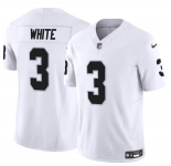 Men's Las Vegas Raiders #3 Zamir White White F.U.S.E. Vapor Football Stitched Jersey