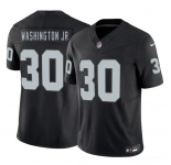 Men's Las Vegas Raiders #30 Mike Washington Jr. Black 2026 F.U.S.E. Vapor Untouchable Limited Football Stitched Jersey
