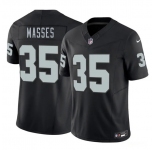 Men's Las Vegas Raiders #35 Hezekiah Masses Black 2026 F.U.S.E. Vapor Untouchable Limited Football Stitched Jersey
