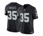 Men's Las Vegas Raiders #35 Hezekiah Masses Black 2026 F.U.S.E. Vapor Untouchable Limited Football Stitched Jersey