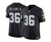 Men's Las Vegas Raiders #36 E.J. Williams Jr Black 2026 Draft F.U.S.E. Vapor Untouchable Limited Football Stitched Jersey