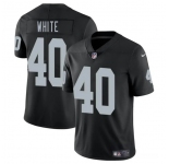 Men's Las Vegas Raiders #40 Devin White Black 2025 Vapor Football Stitched Jersey