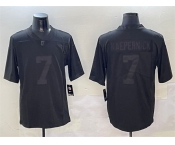 Men's Las Vegas Raiders #7 Colin Kaepernick Black Vapor Limited Football Stitched Jersey