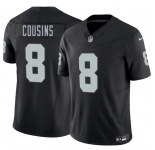 Men's Las Vegas Raiders #8 Kirk Cousins Black 2026 F.U.S.E. Vapor Untouchable Limited Football Stitched Jersey