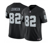Men's Las Vegas Raiders #82 Brandon Johnson Black 2026 F.U.S.E. Vapor Untouchable Limited Football Stitched Jersey