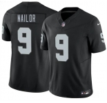 Men's Las Vegas Raiders #9 Jalen Nailor Black 2026 F.U.S.E. Vapor Untouchable Limited Football Stitched Jersey