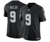 Men's Las Vegas Raiders #9 Jalen Nailor Black 2026 F.U.S.E. Vapor Untouchable Limited Football Stitched Jersey