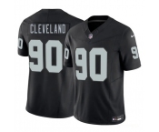 Men's Las Vegas Raiders #90 Brandon Cleveland Black 2026 F.U.S.E. Vapor Untouchable Limited Football Stitched Jersey