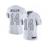 Men's Nike Oakland Raiders #14 Matt McGloin Limited White Rush NFL Jersey