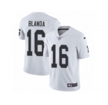 Men's Nike Oakland Raiders #16 George Blanda Vapor Untouchable Limited White NFL Jersey