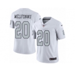 Men's Nike Oakland Raiders #20 Obi Melifonwu Limited White Rush NFL Jersey