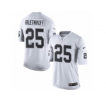 Men's Nike Oakland Raiders #25 Fred Biletnikoff Limited White NFL Jersey