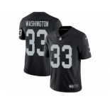 Men's Nike Oakland Raiders #33 DeAndre Washington Vapor Untouchable Limited Black Team Color NFL Jersey